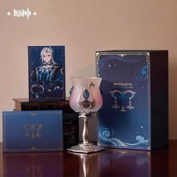 Official Genshin Impact Neuvillette Goblet Standing Cup Wine Glass Gift Box - MiHoYo